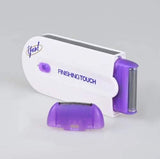 Rechargeable Epilator Remover Smooth Touch Hair Removal Instant Pain Free Razor Sensor (Purple)